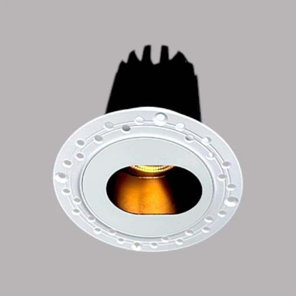 Elliptical Trimless Downlight , Micro-Prismatic Downlight , Warm White Hotel Lighting Supplier | Sincerelux